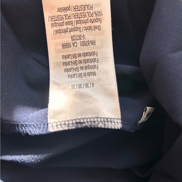 Lacoste Women's Navy Pleated Shorts - Picture 7 of 9